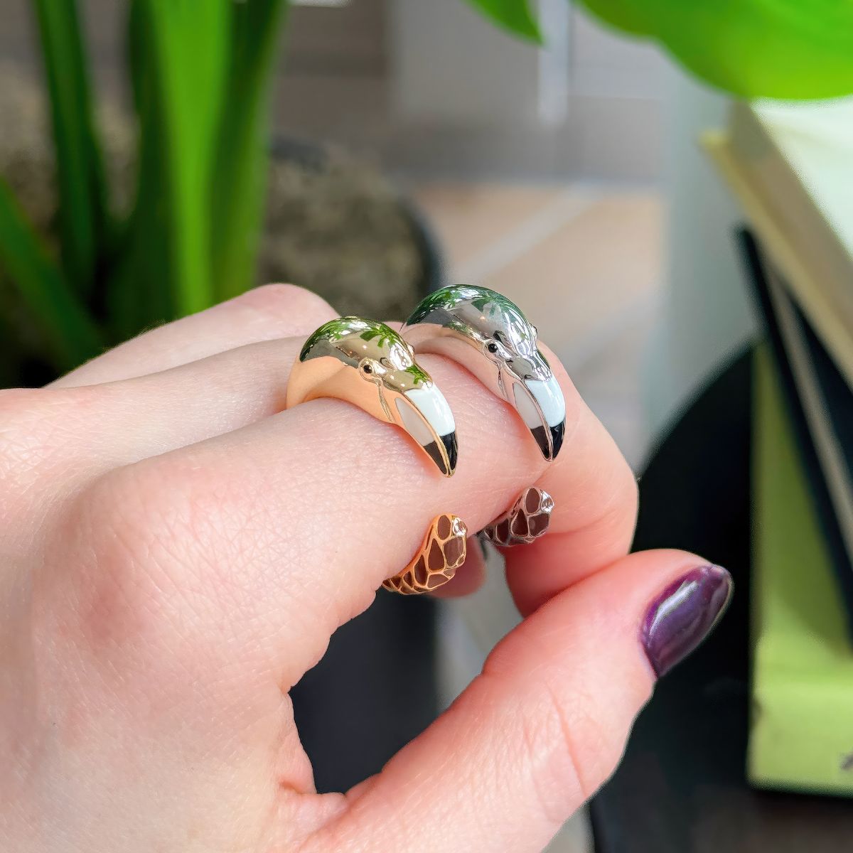 Designer Flamingo Rings