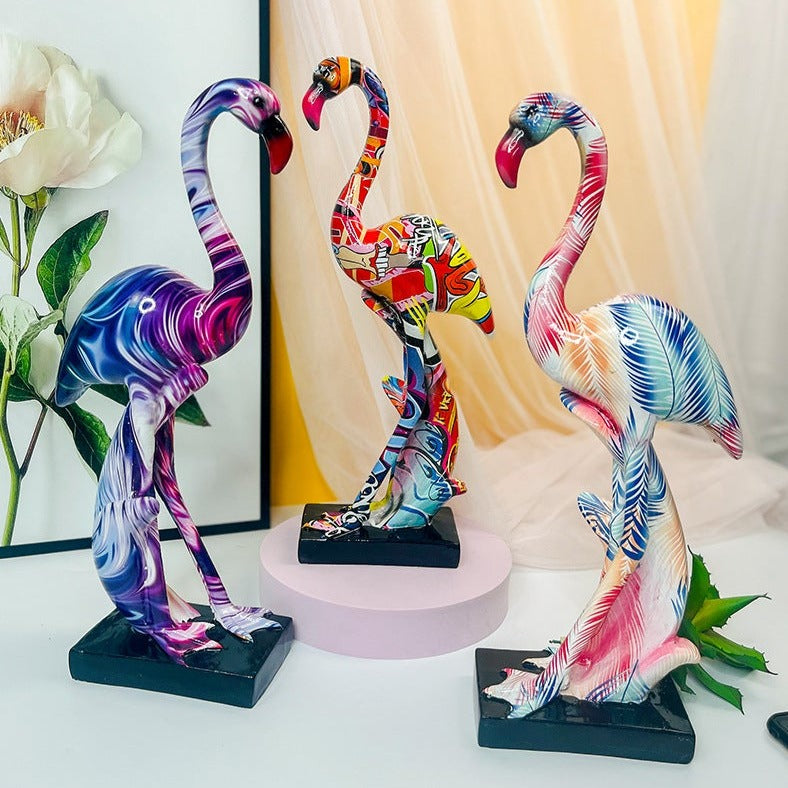 Flamingo Abstract Statues