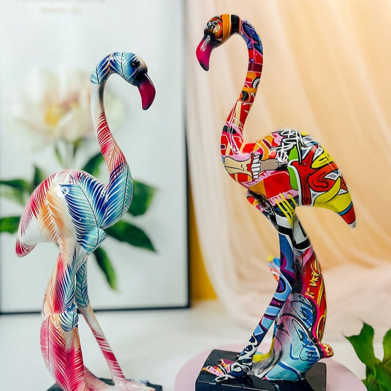 Flamingo Abstract Statues