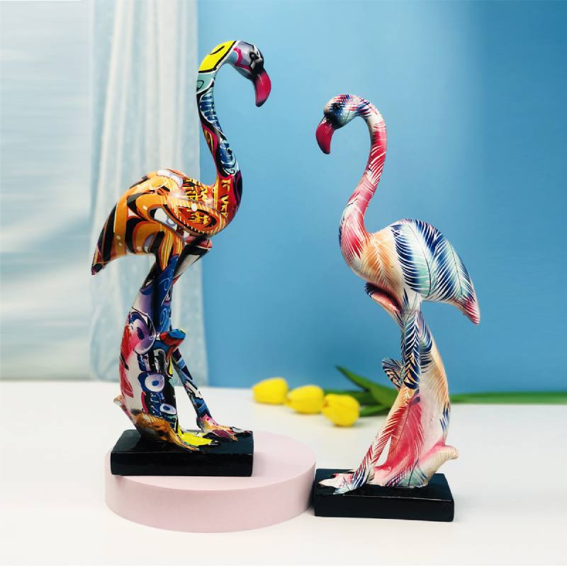 Flamingo Abstract Statues