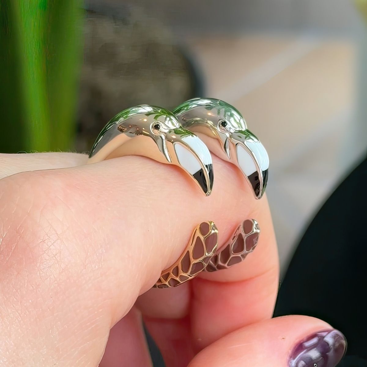 Designer Flamingo Rings